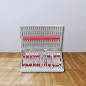 INSTRUMENTS KIT PERIO SURGICAL S/12 CASSETTE